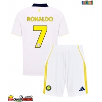 Camisa de Futebol Al-Nassr Cristiano Ronaldo #7 Equipamento Alternativo Infantil 2025-26 Manga Curta (+ Calças curtas)
